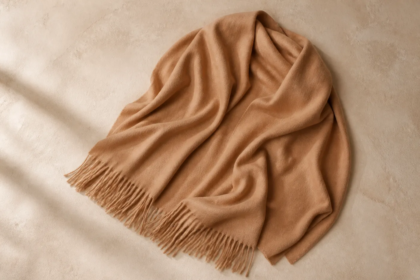 Signature Oversized Fringed Stole — Iconic