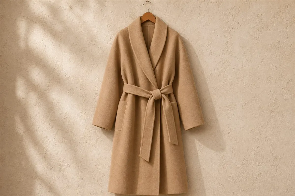 Signature Manteau Peignoir Oversize Ceinturé — Iconic