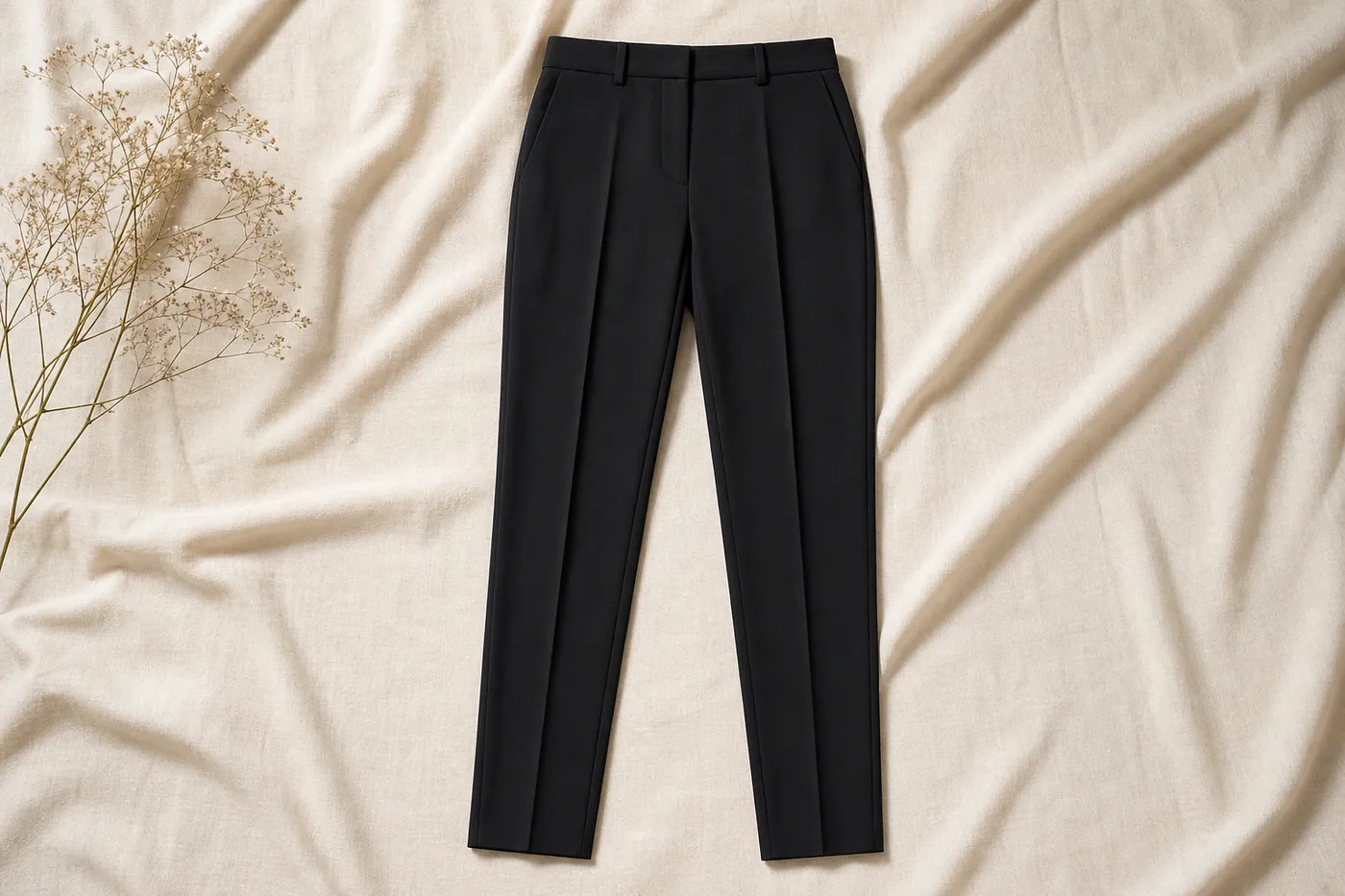 Iconic Cigarette Trousers in Crêpe Muse
