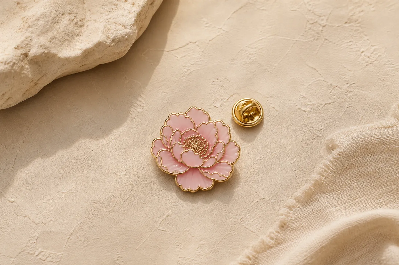 Signature Enamel Flower Pin