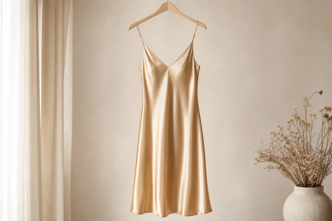 Midi Satin Dress