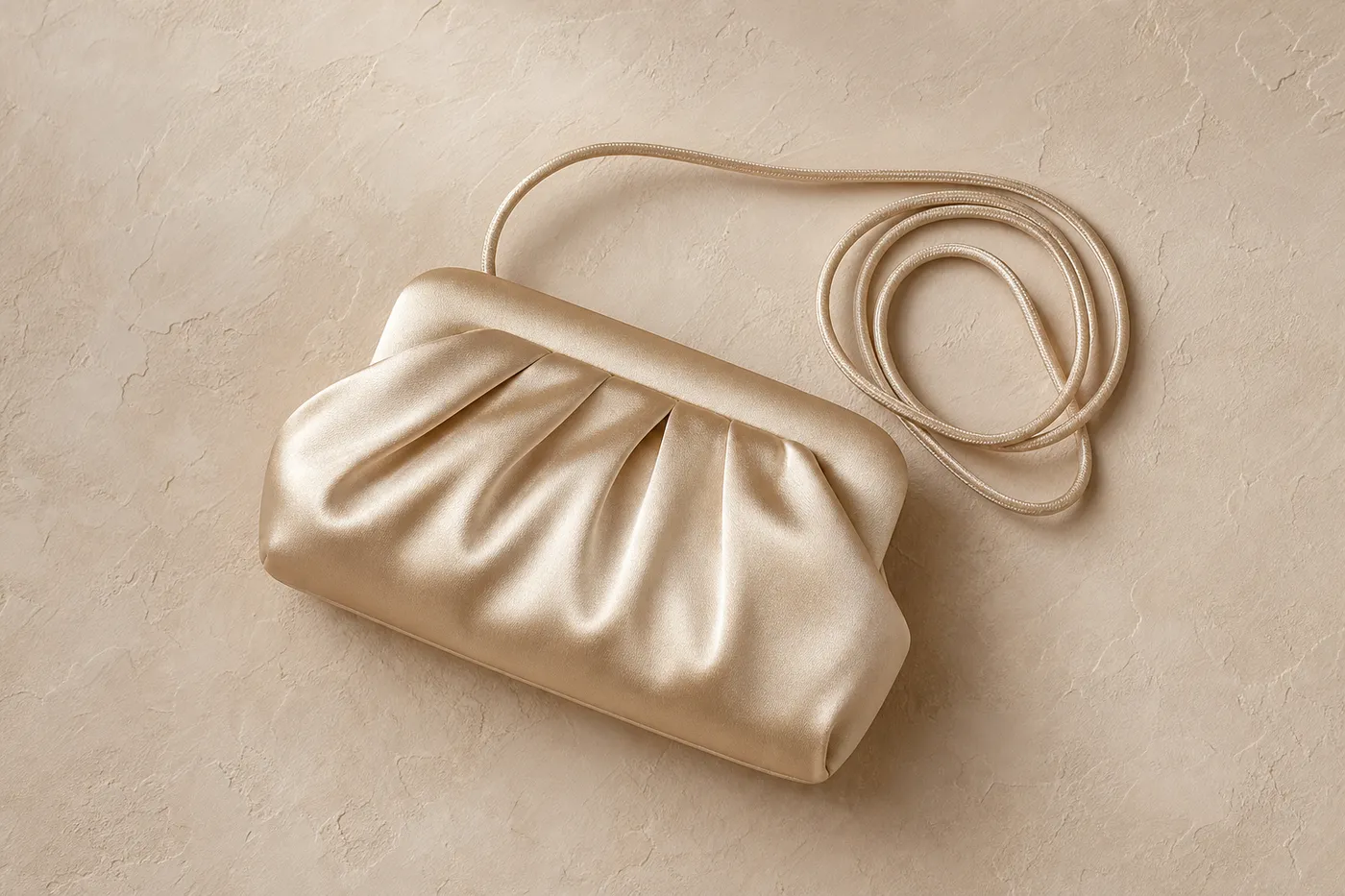 Satin Cord Clutch Bag No.05