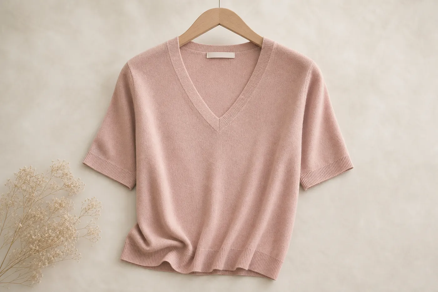 Iconic Fine Knit V-Neck Top